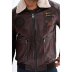 The Northway Brown Lambskin Men Leather Jacket