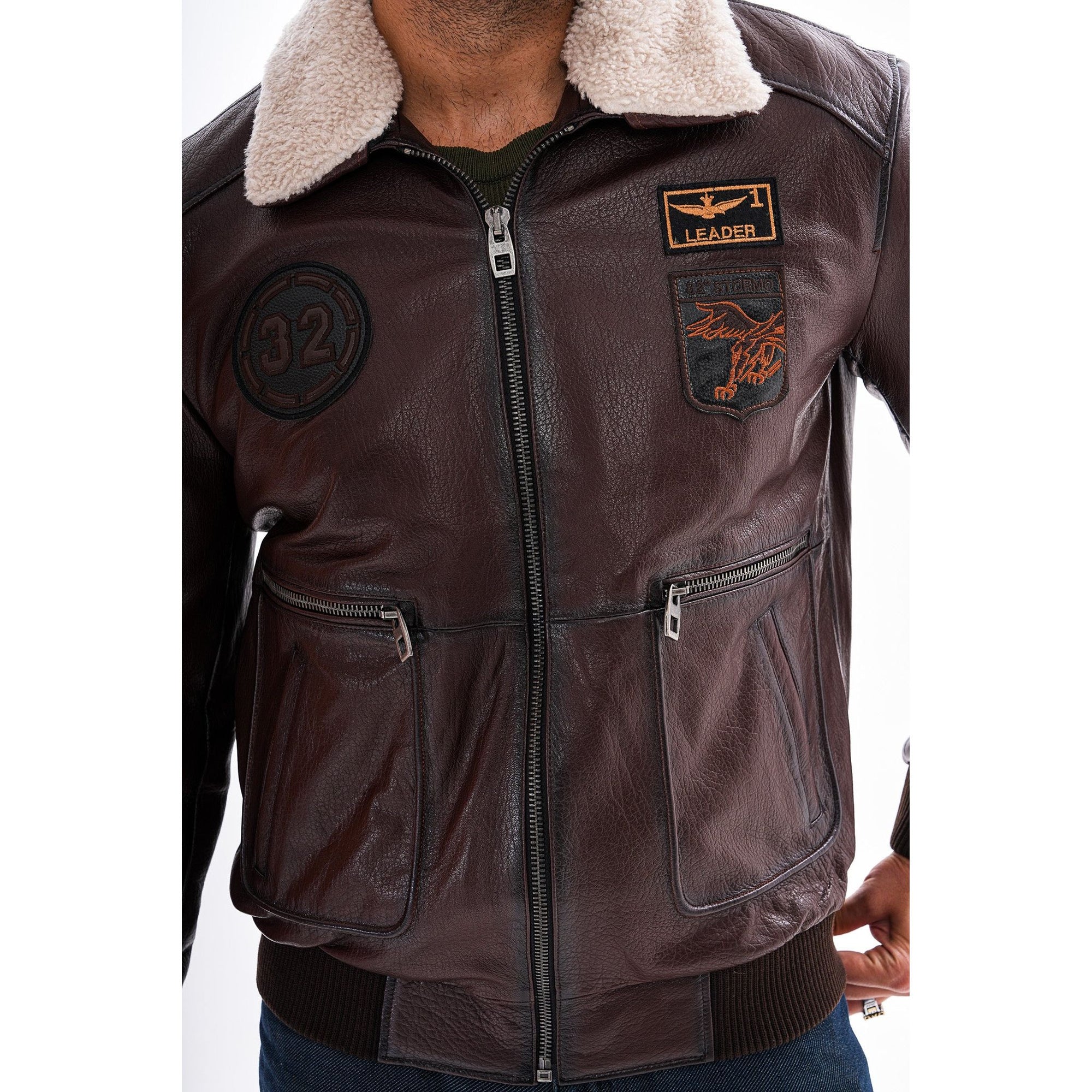 The Northway Brown Lambskin Men Leather Jacket