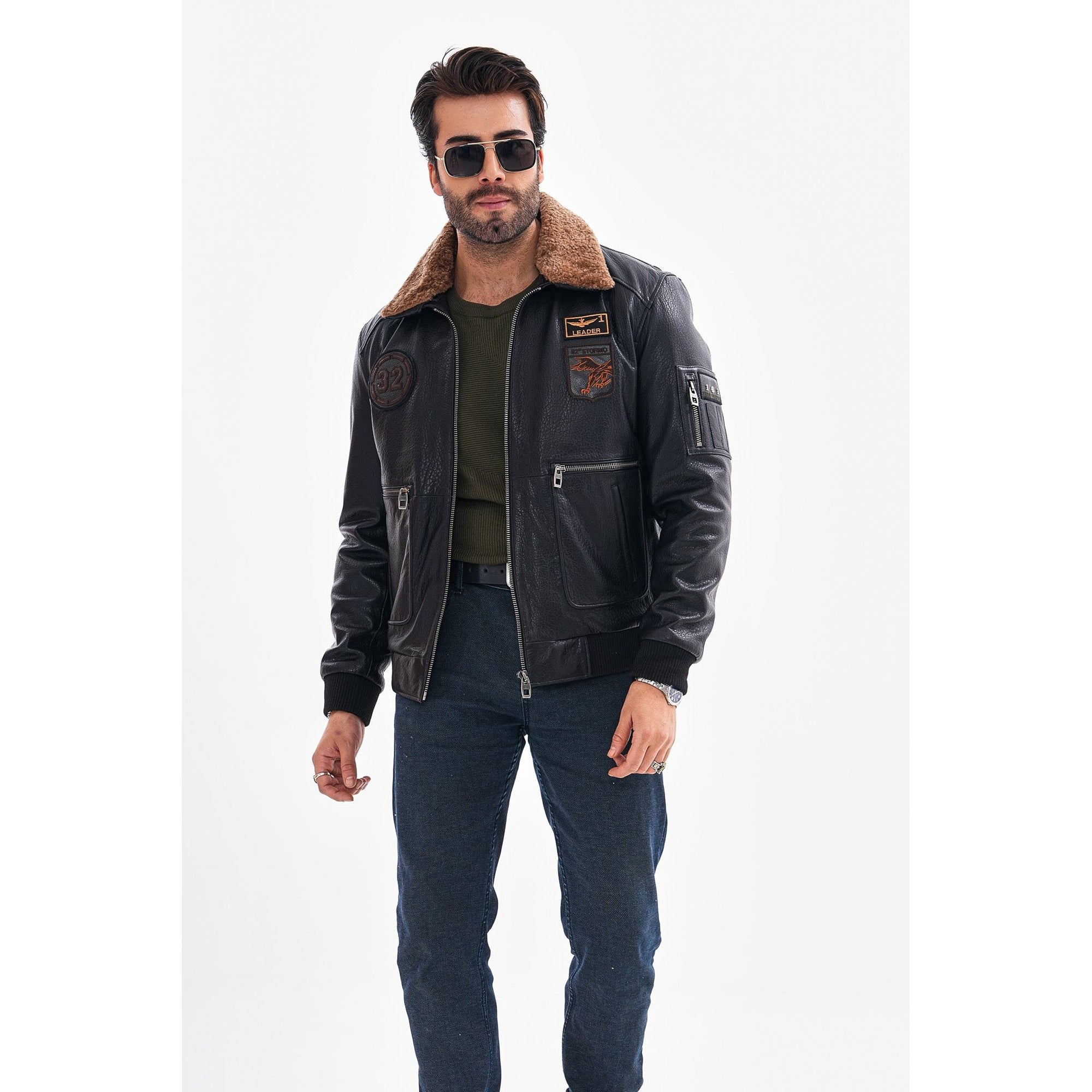 The Northway Black Lambskin Men Leather Jacket
