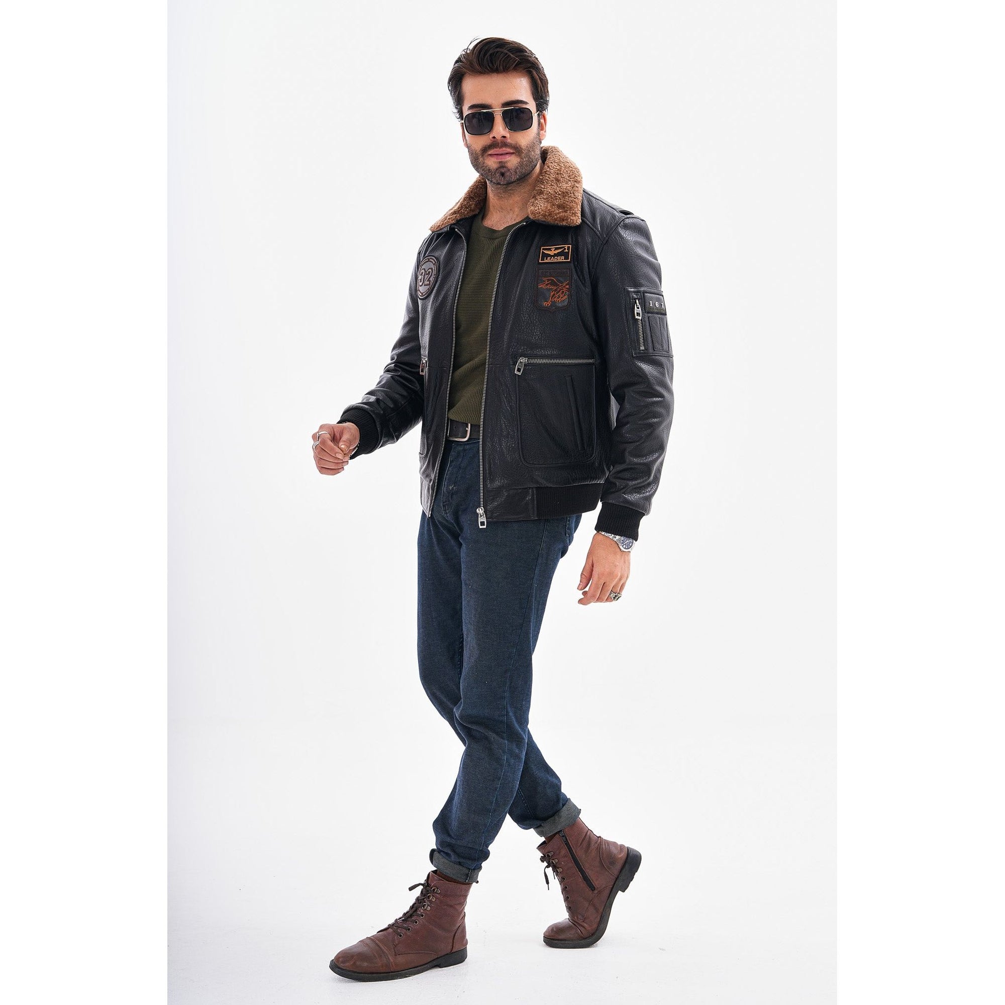 The Northway Black Lambskin Men Leather Jacket