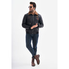 The Northway Black Lambskin Men Leather Jacket