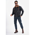 The Northway Black Lambskin Men Leather Jacket