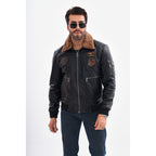 The Northway Black Lambskin Men Leather Jacket
