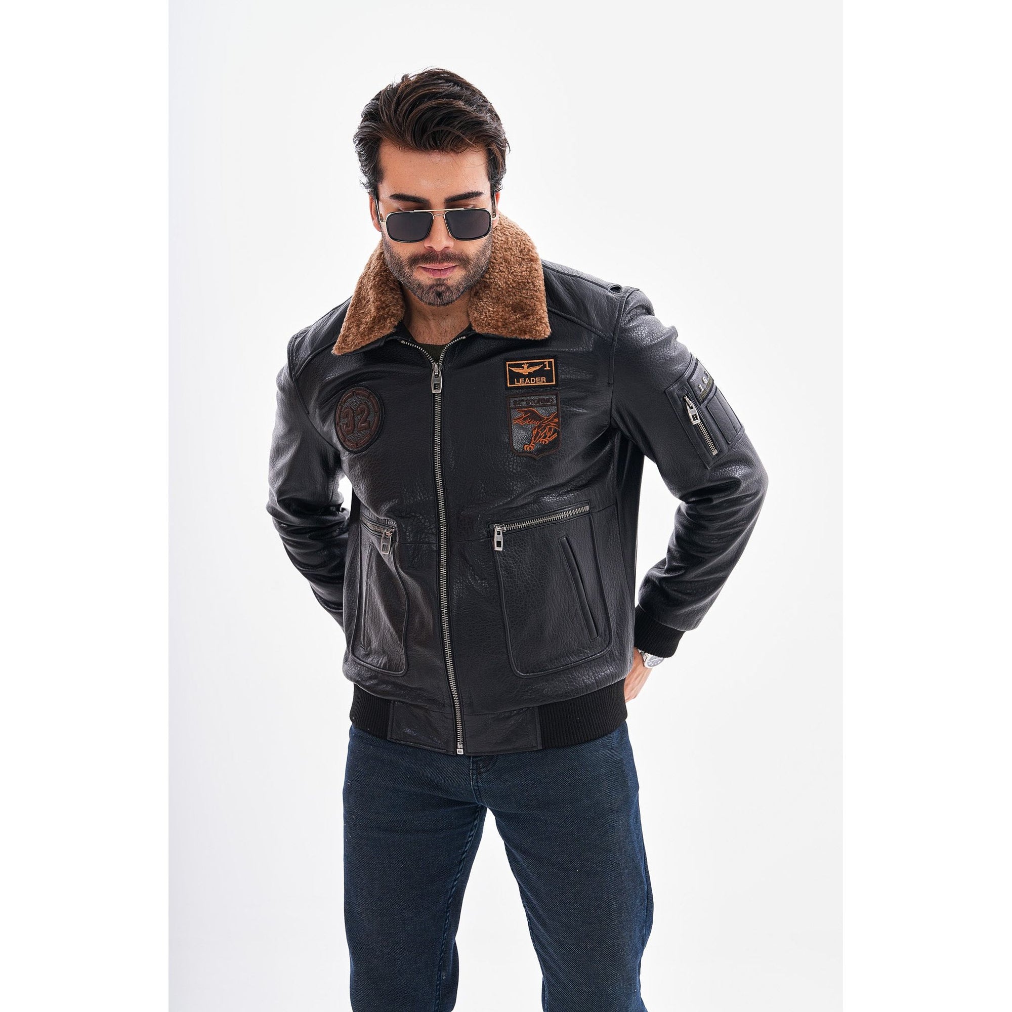 The Northway Black Lambskin Men Leather Jacket