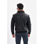 The Northway Black Lambskin Men Leather Jacket