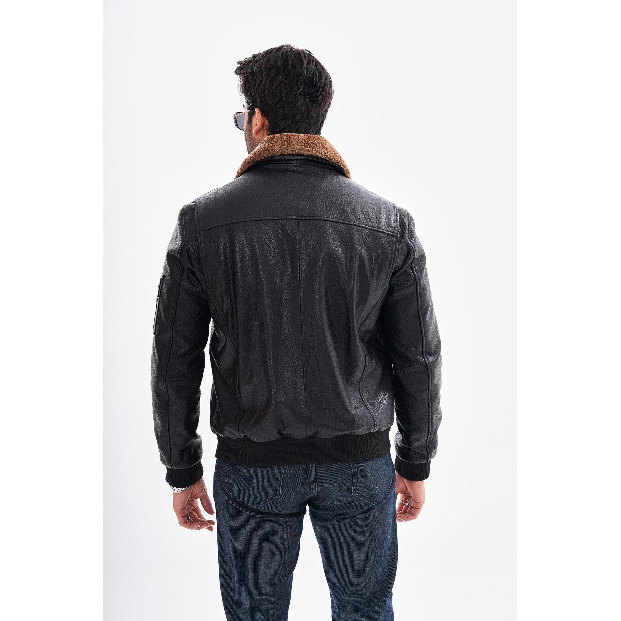 The Northway Black Lambskin Men Leather Jacket