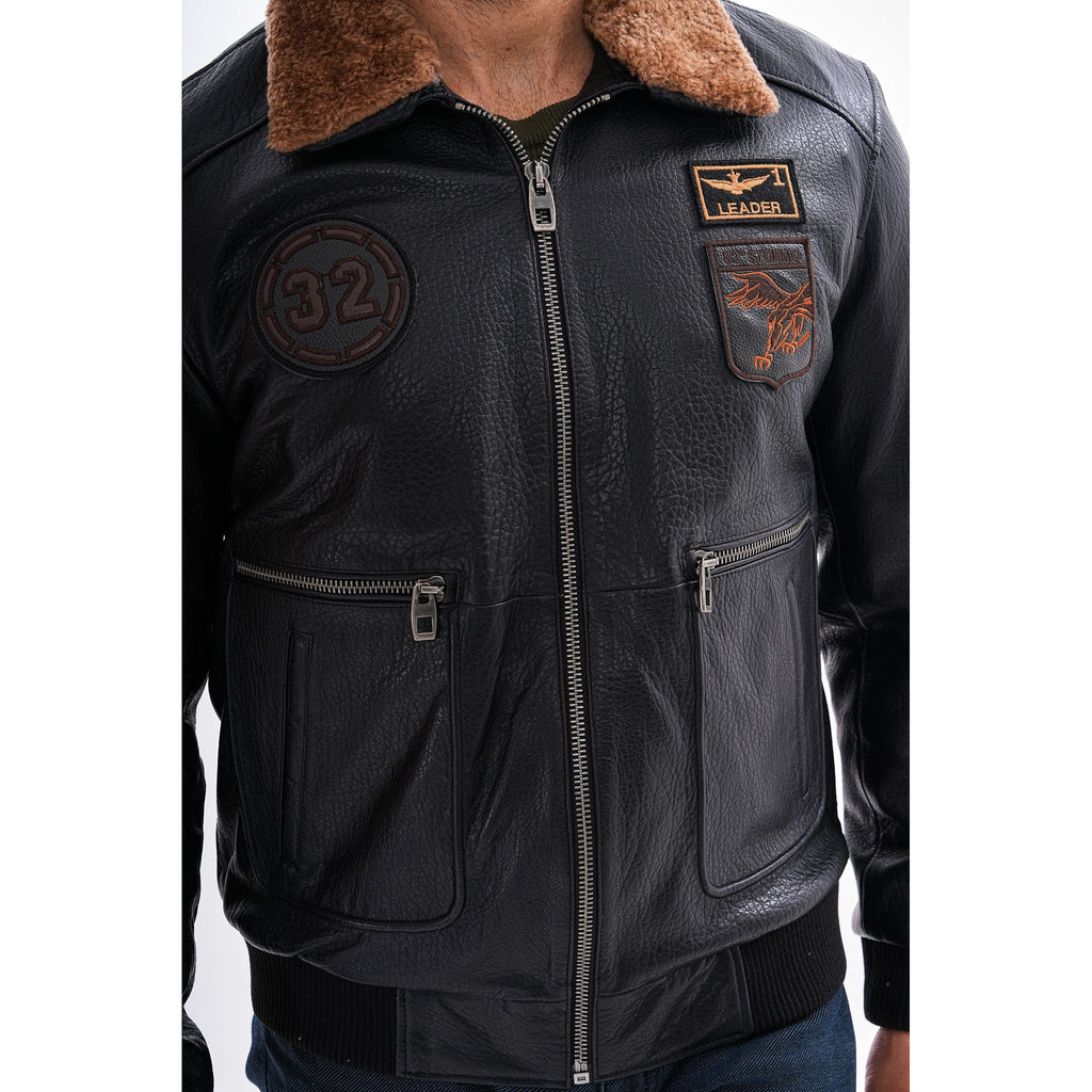 The Northway Black Lambskin Men Leather Jacket