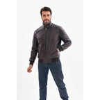 The Ardent Dark Brown Lambskin Men Leather Jacket