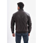 The Ardent Dark Brown Lambskin Men Leather Jacket