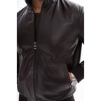 The Ardent Dark Brown Lambskin Men Leather Jacket