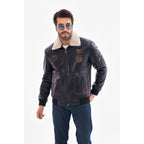 The Northway Navy Blue Lambskin Men Leather Jacket
