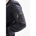 The Northway Navy Blue Lambskin Men Leather Jacket