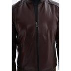 The Varden Chocolate Brown Leather Men Jacket