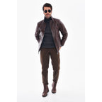 Vinci The Nero Coffee Brown Leather Men Jacket