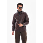 Vinci The Nero Coffee Brown Leather Men Jacket
