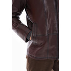 Vinci The Nero Coffee Brown Leather Men Jacket
