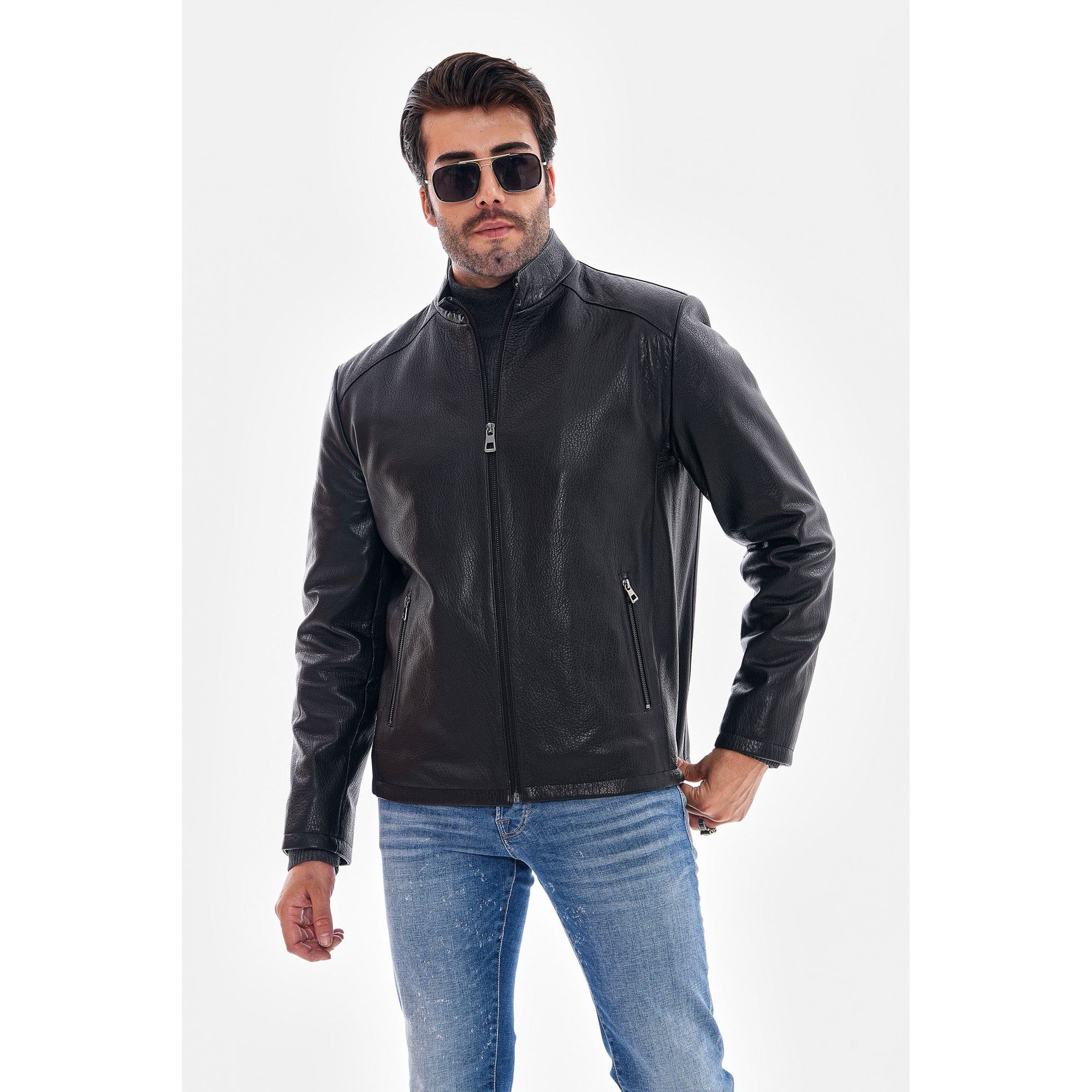 The Varden Black Leather Men Jacket