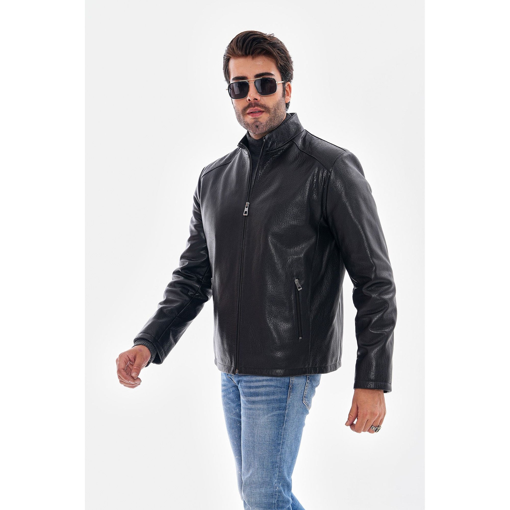 The Varden Black Leather Men Jacket