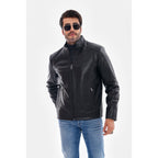 The Varden Black Leather Men Jacket
