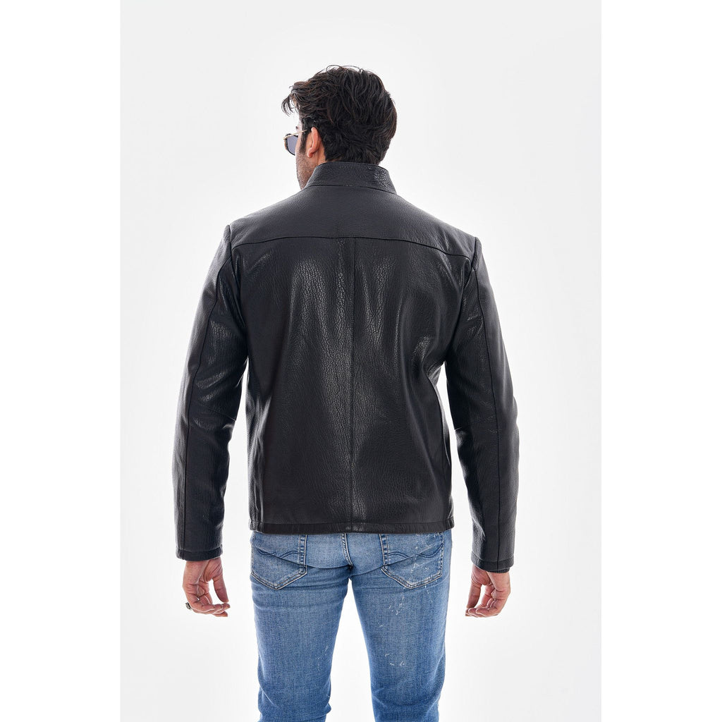 The Varden Black Leather Men Jacket