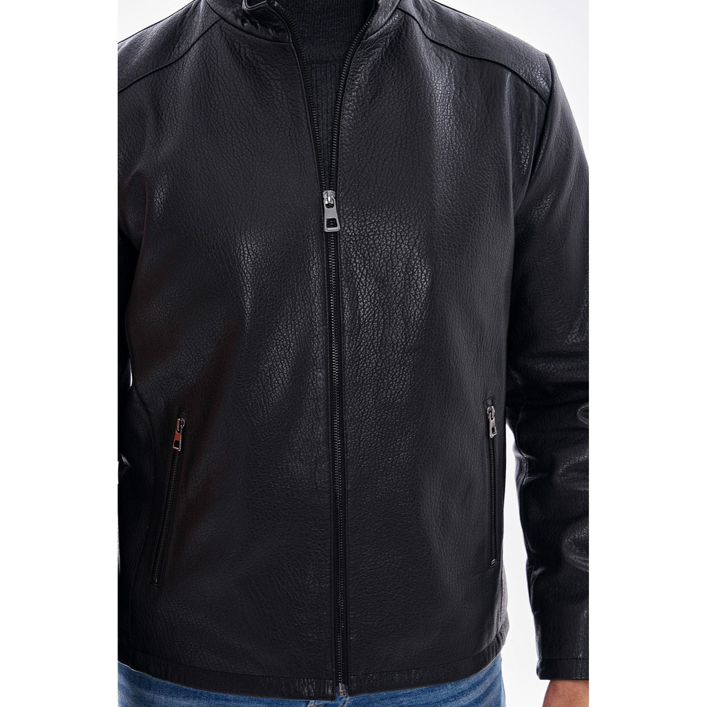The Varden Black Leather Men Jacket