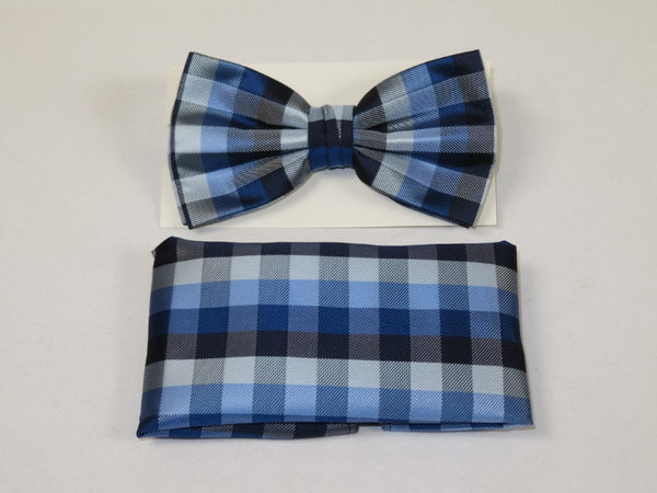 Men's Fancy Bow Tie/Hankie Set By J.Valintin Soft Microfiber Silky JVBT-17