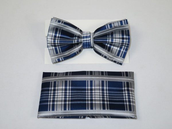 Men's Fancy Bow Tie/Hankie Set By J.Valintin Soft Microfiber Silky JVBT-18