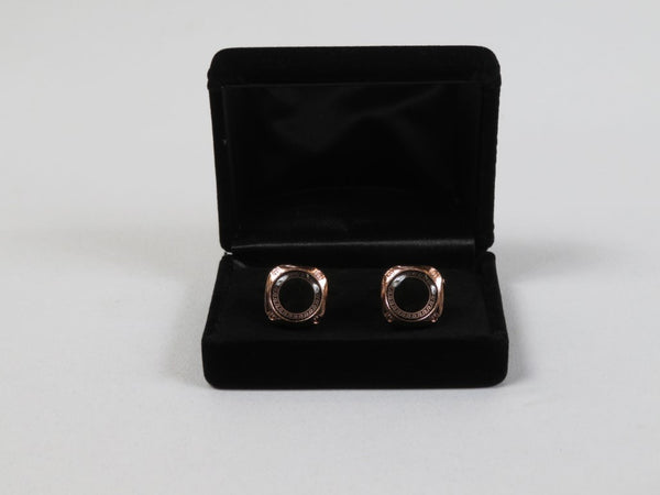 Men's Fashion Cufflinks By J.Valintin Silver/Gold Plated With Crystals JVC-16