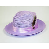Men's Summer Spring Braid Straw style Hat by BRUNO CAPELO JULIAN JU906 Lavender