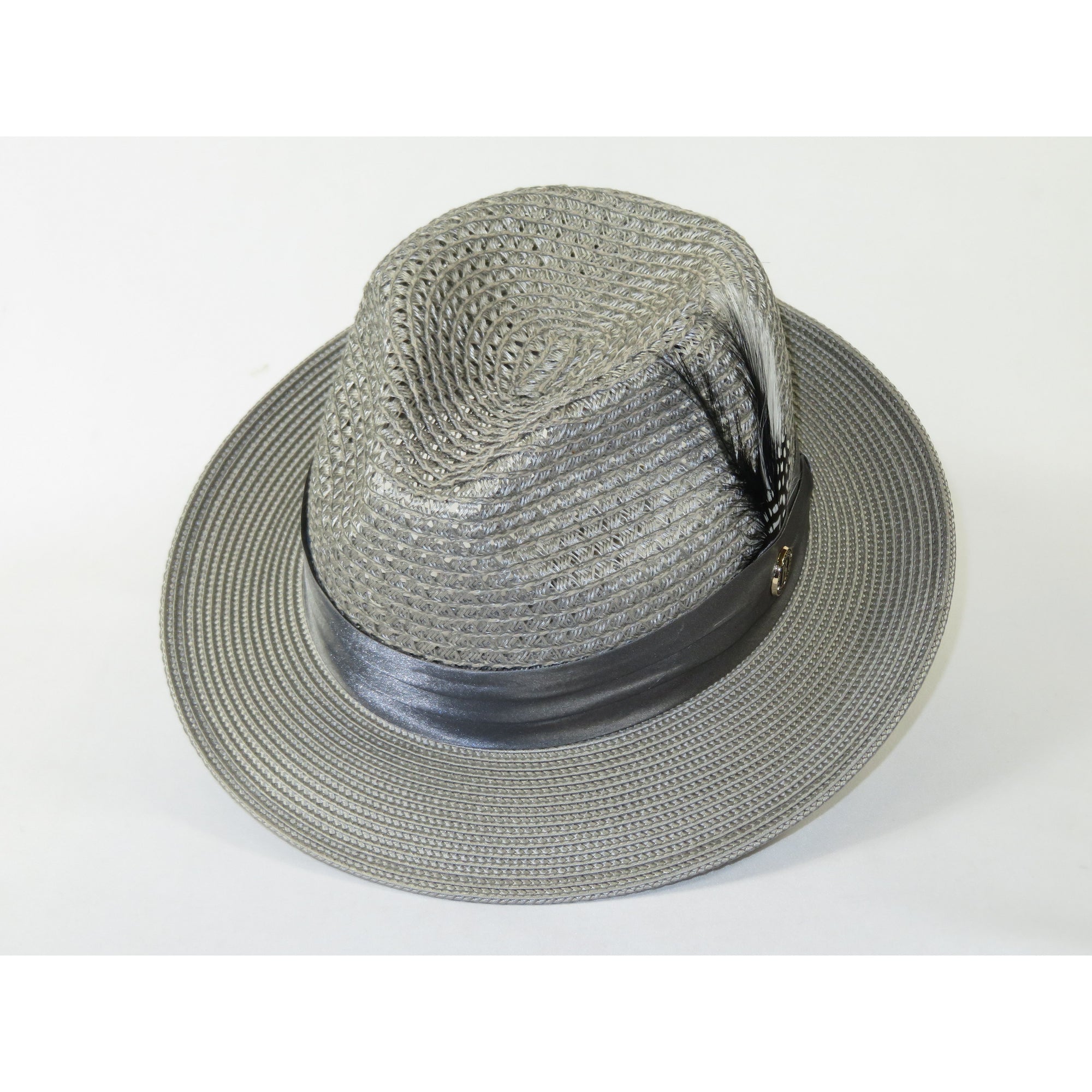 Men's Summer Spring Braid Straw Hat BRUNO CAPELO JULIAN JU927 Gray