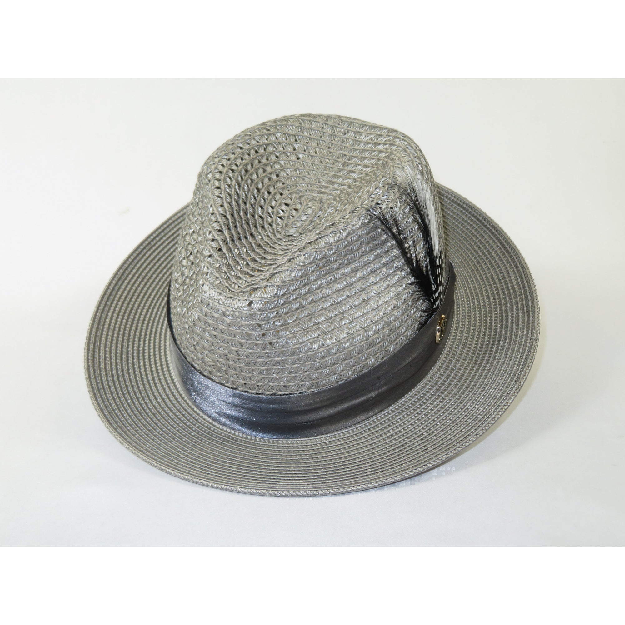 Men's Summer Spring Braid Straw Hat BRUNO CAPELO JULIAN JU927 Gray