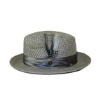 Men's Summer Spring Braid Straw Hat BRUNO CAPELO JULIAN JU927 Gray