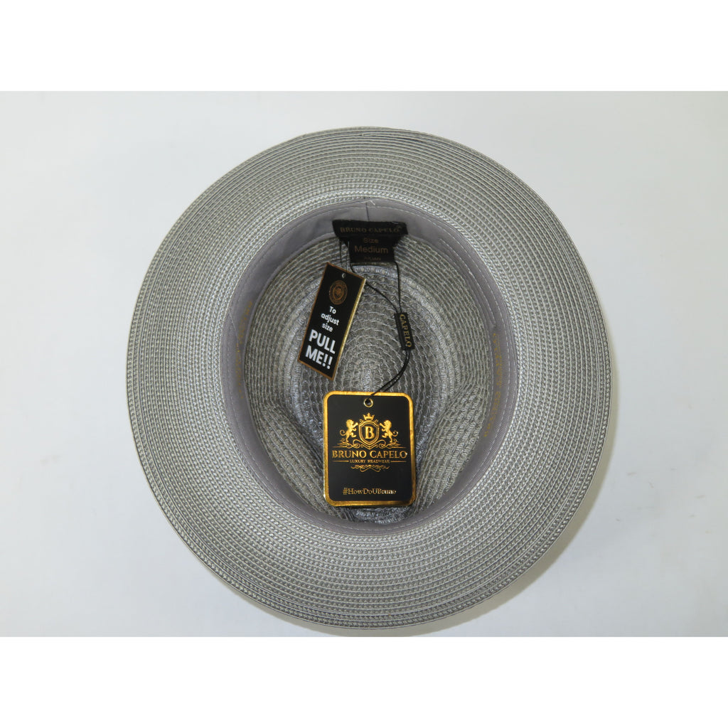 Men's Summer Spring Braid Straw Hat BRUNO CAPELO JULIAN JU927 Gray