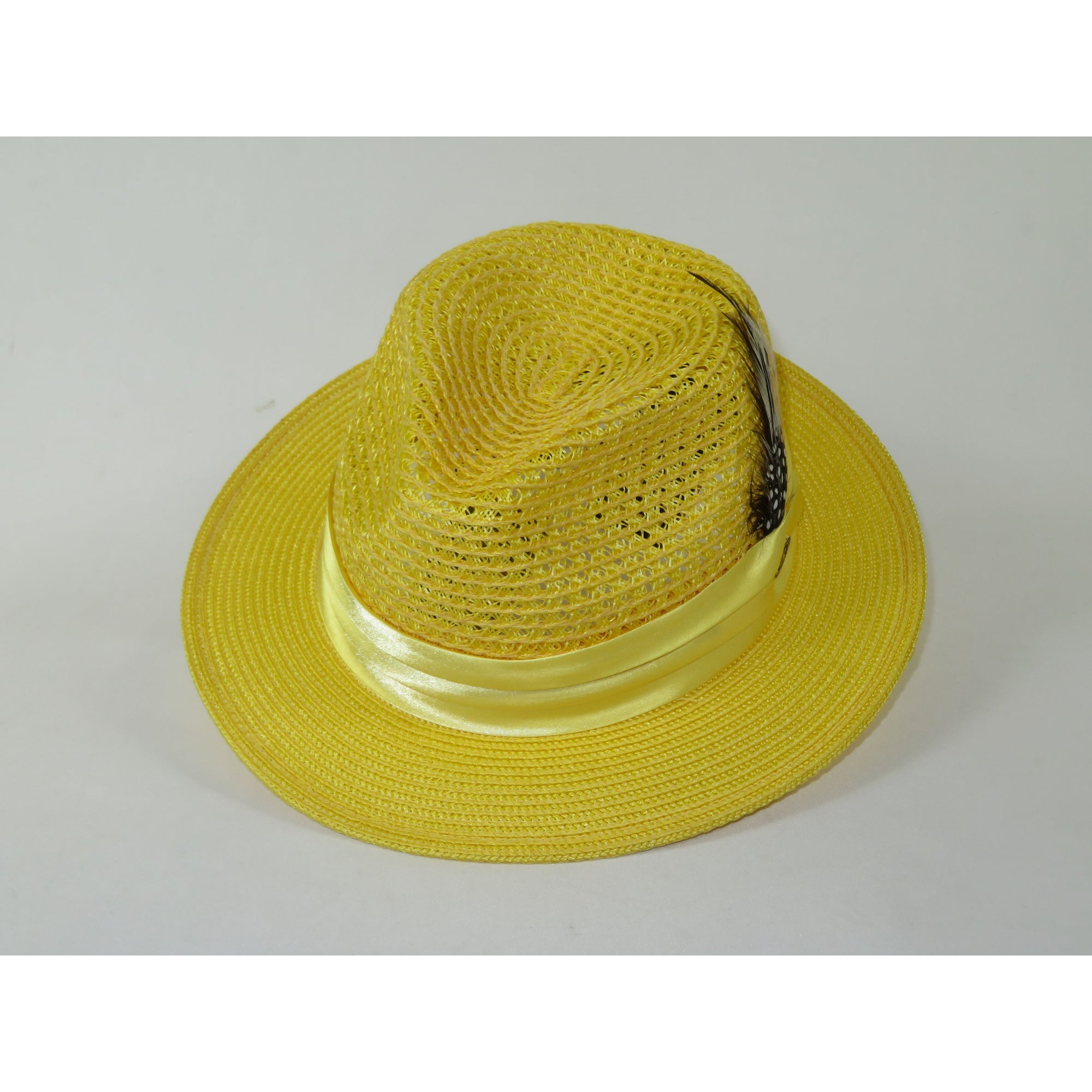 Men's Summer Spring Braid Straw Hat BRUNO CAPELO JULIAN JU928 Yellow