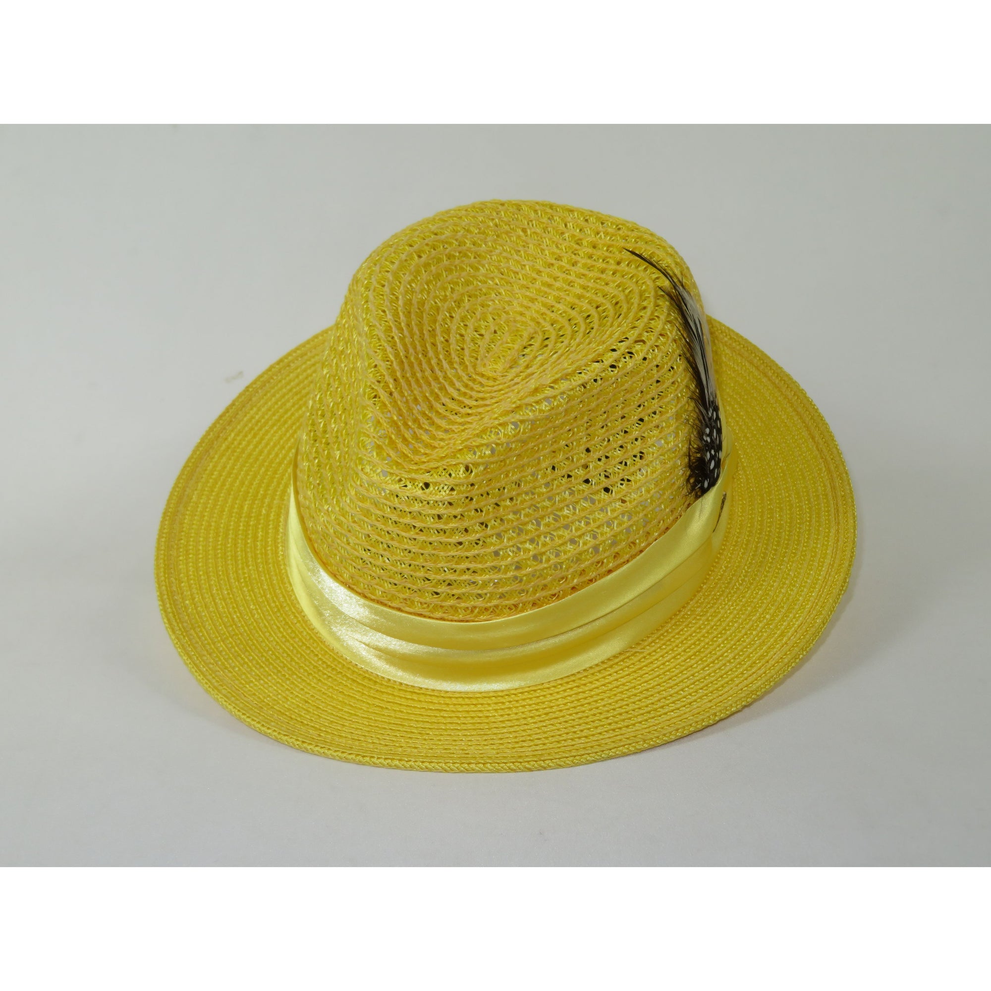 Men's Summer Spring Braid Straw Hat BRUNO CAPELO JULIAN JU928 Yellow