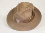 Men's Summer Spring Braid Straw style Hat by BRUNO CAPELO JULIAN Taupe
