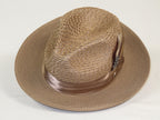 Men's Summer Spring Braid Straw style Hat by BRUNO CAPELO JULIAN Taupe