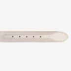 The Eugene White & Gold Woven Leather Belt