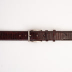 The Empire Burgundy Leather Belt