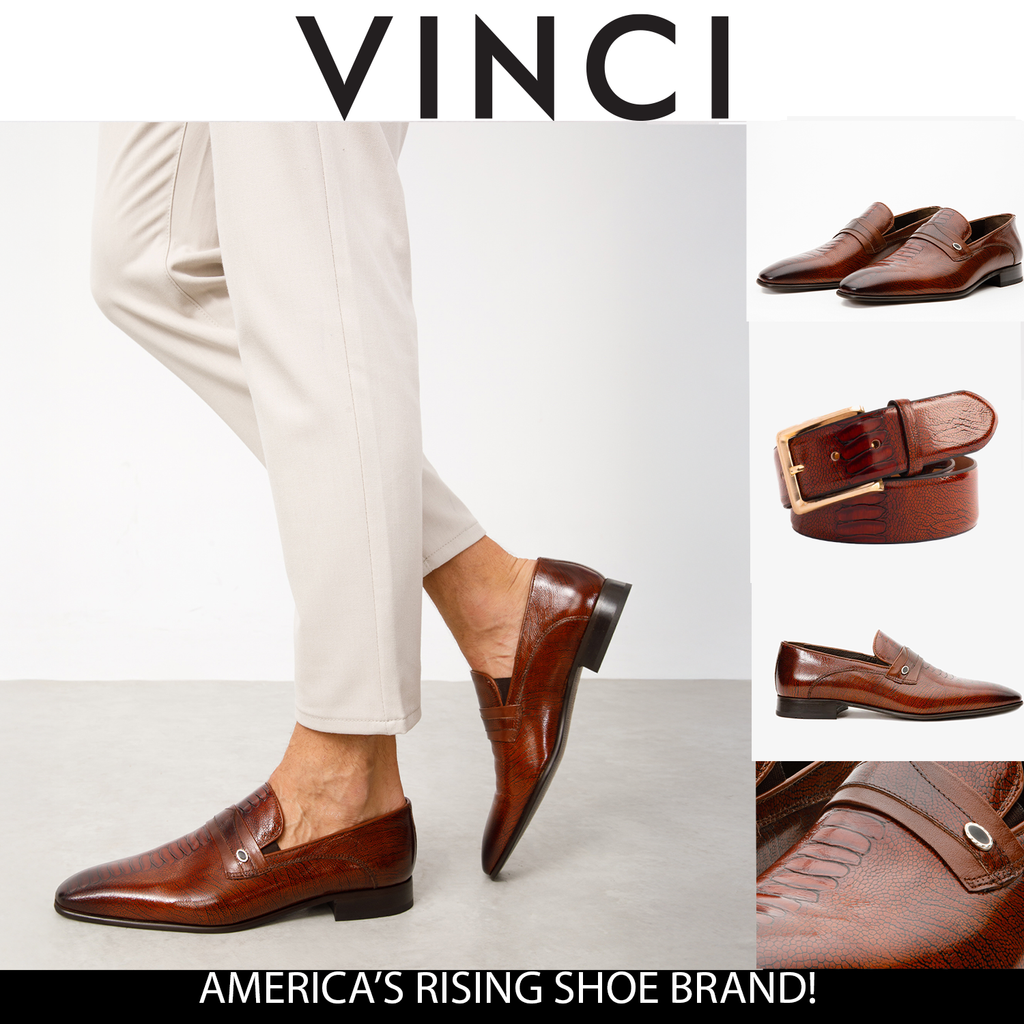 Vinci The Bangkok Tan Penny Loafer Men Shoes