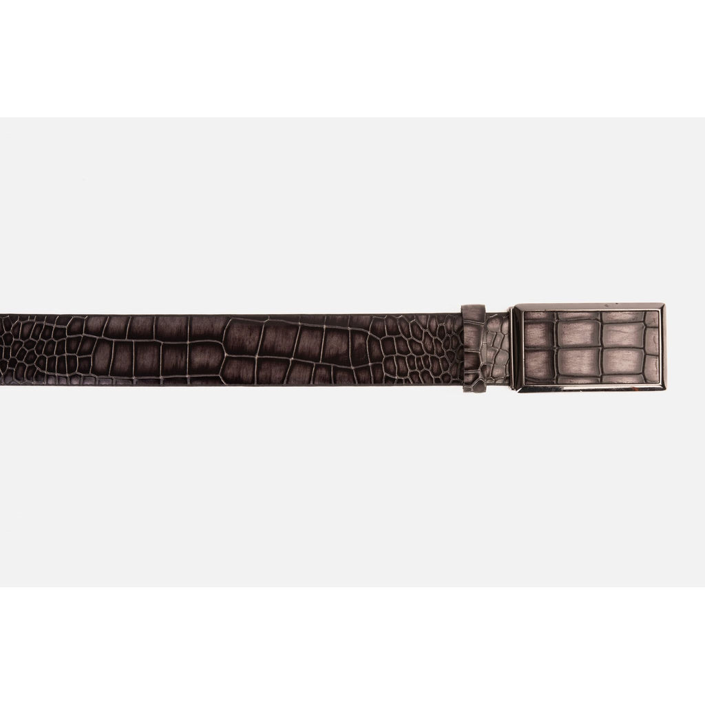 The Mississippi Gray Leather Belt