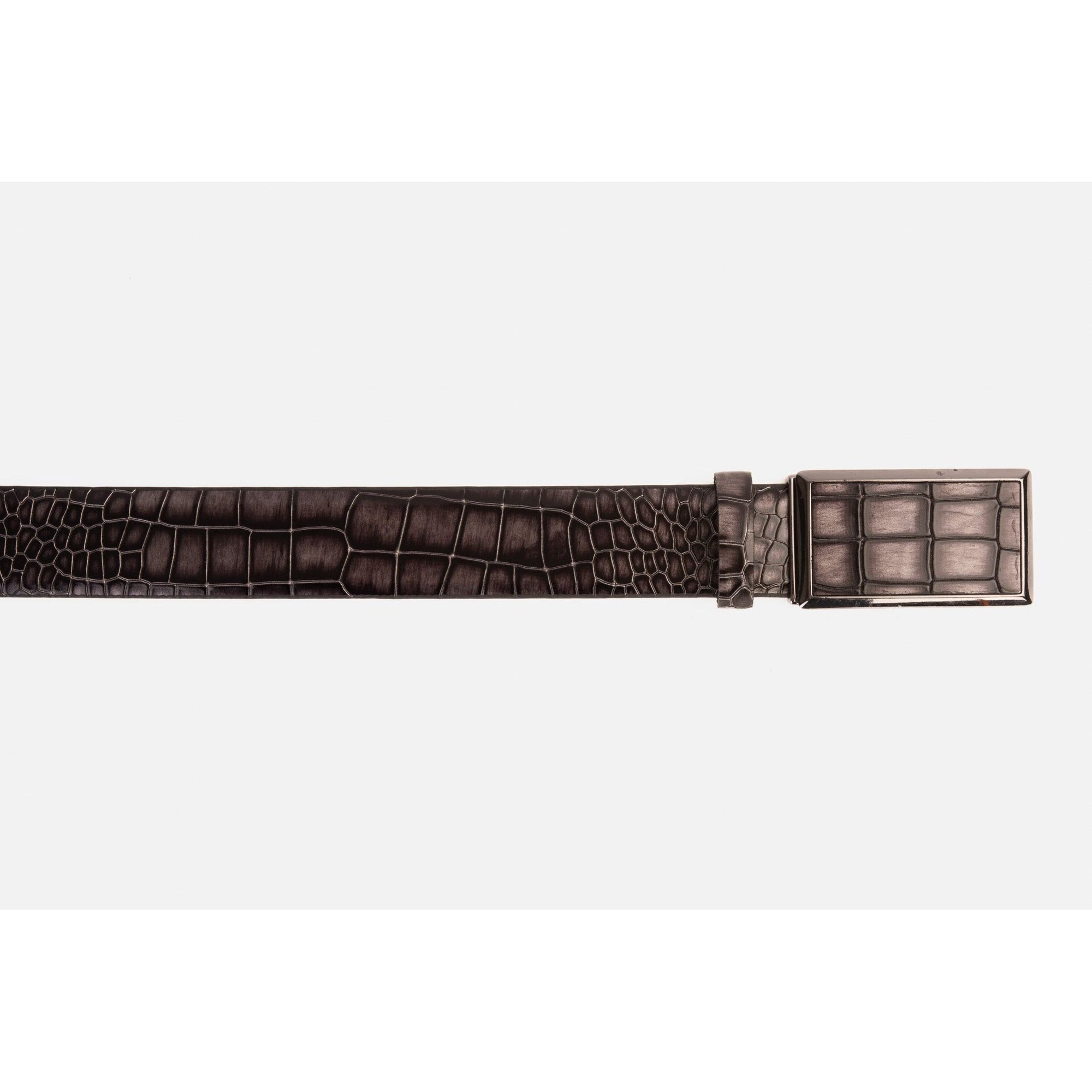 The Mississippi Gray Leather Belt
