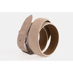 The Bari Beige Leather Belt