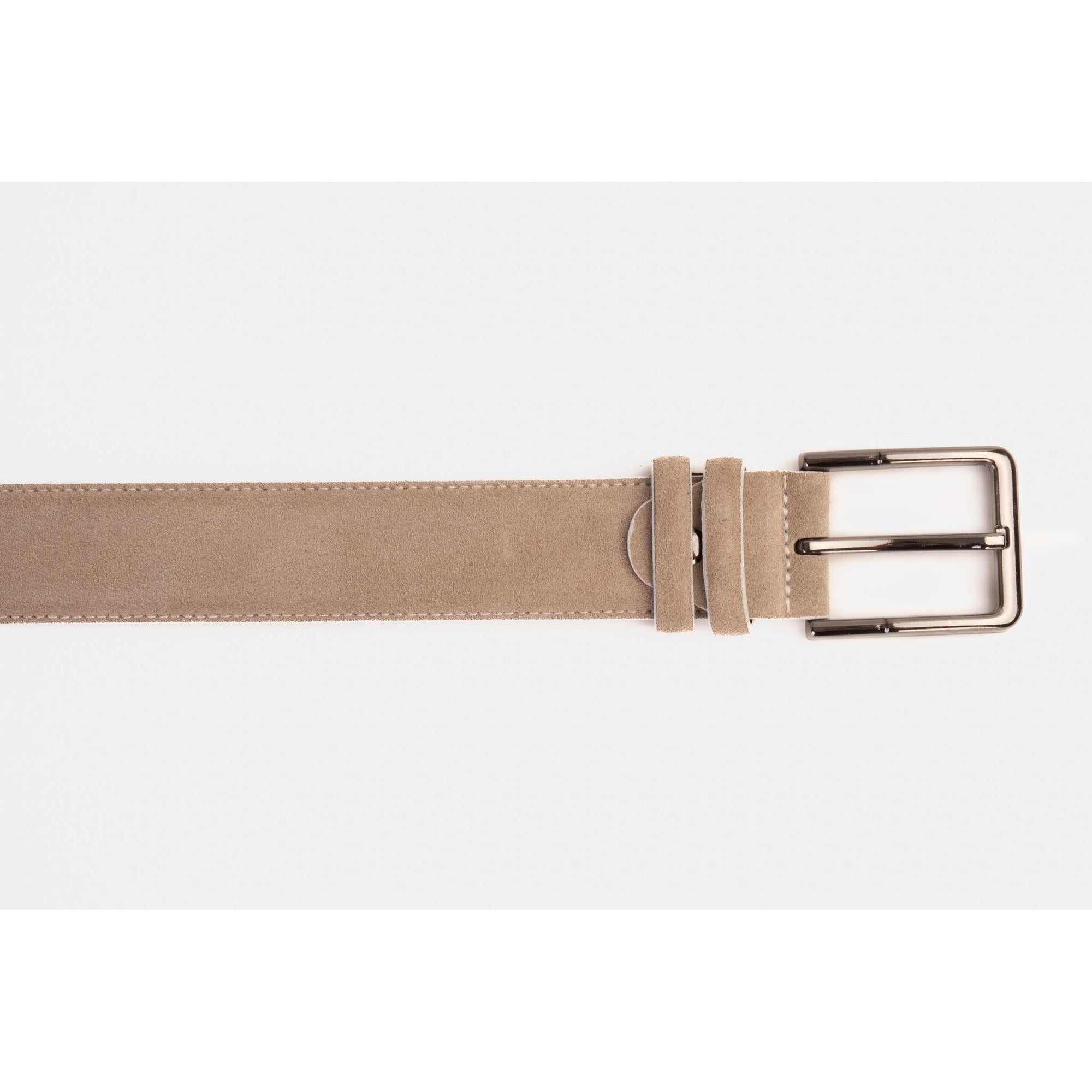 The Bari Beige Leather Belt