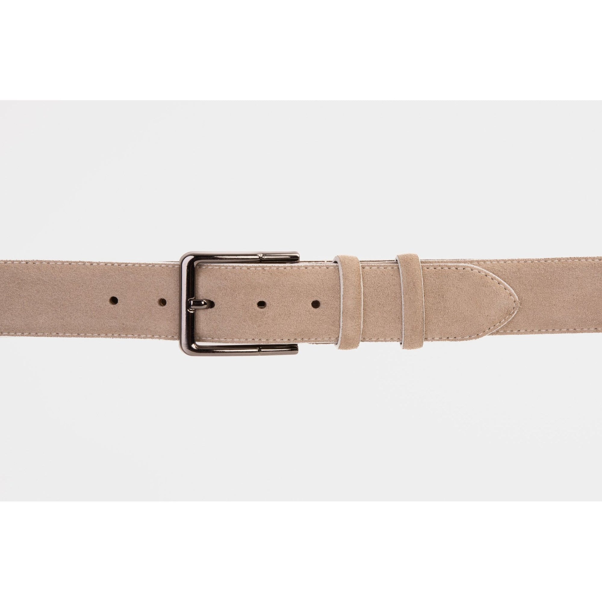 The Bari Beige Leather Belt
