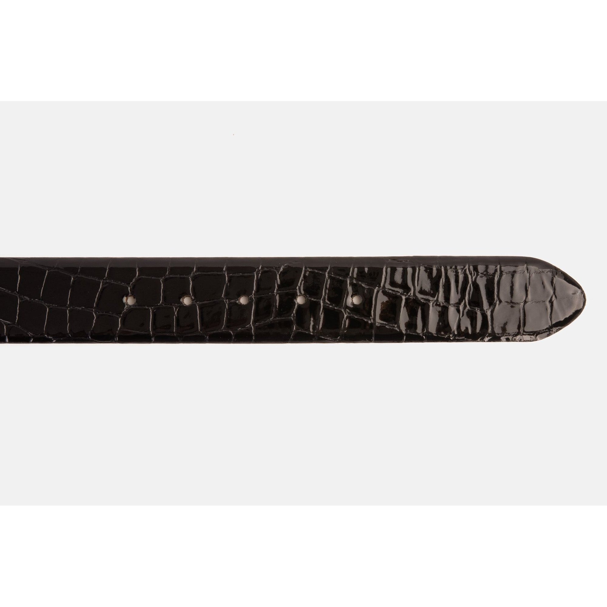 The Cordova Black Patent Leather Belt