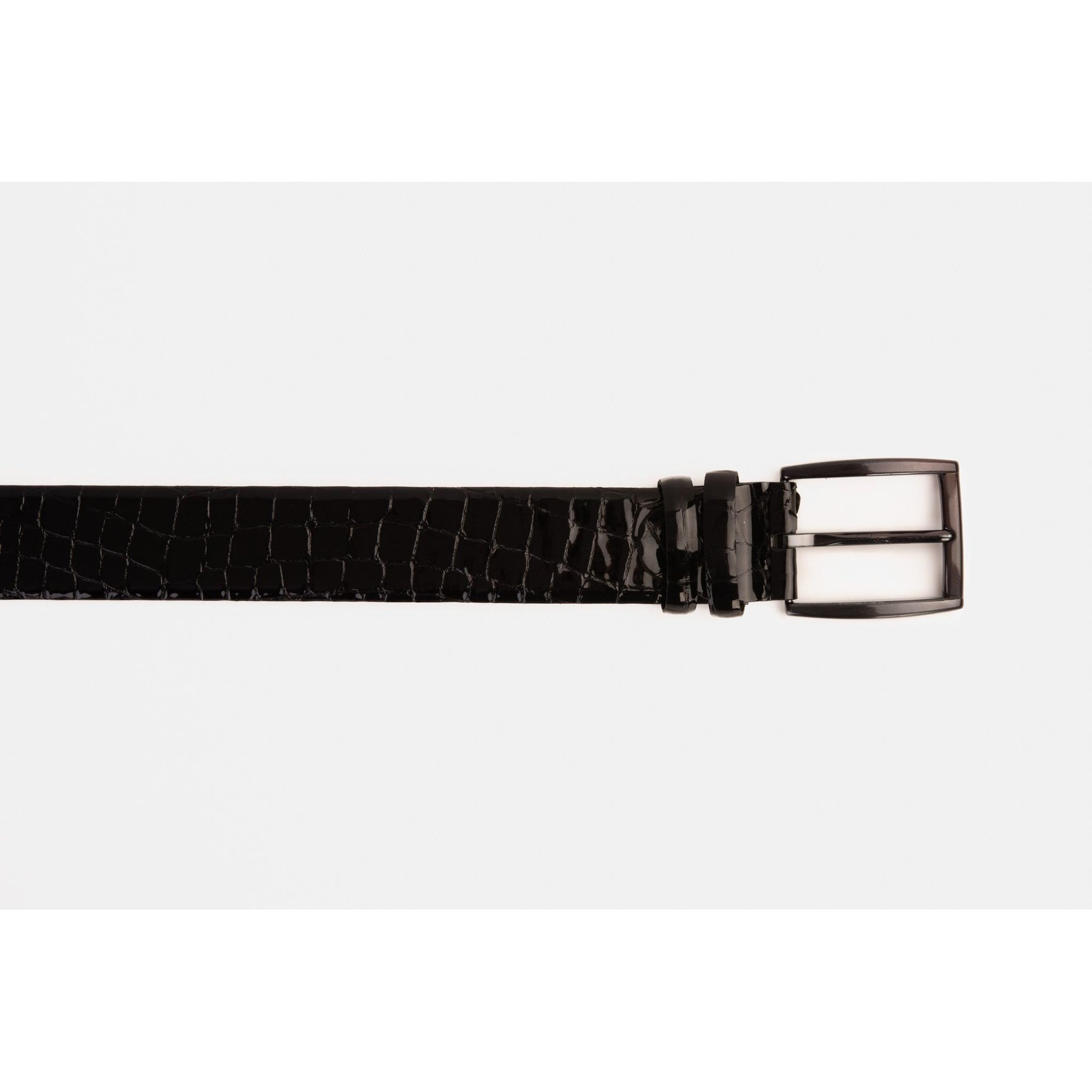 The Cordova Black Patent Leather Belt