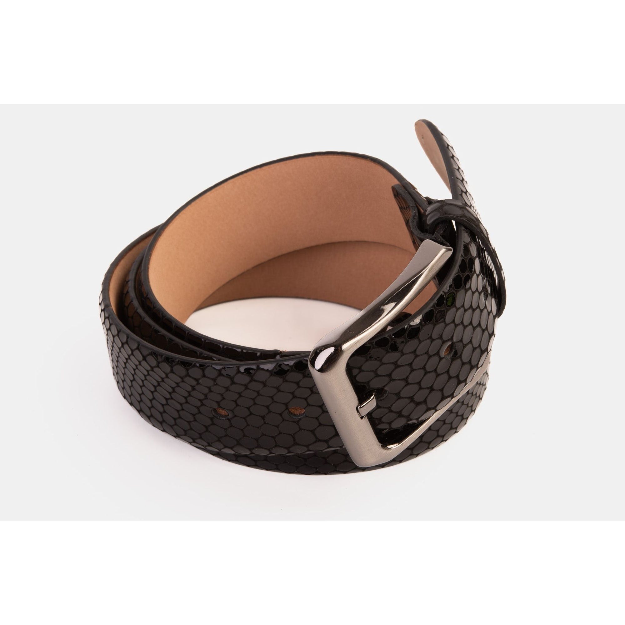 The King Black Leather Belt