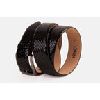 The King Black Leather Belt