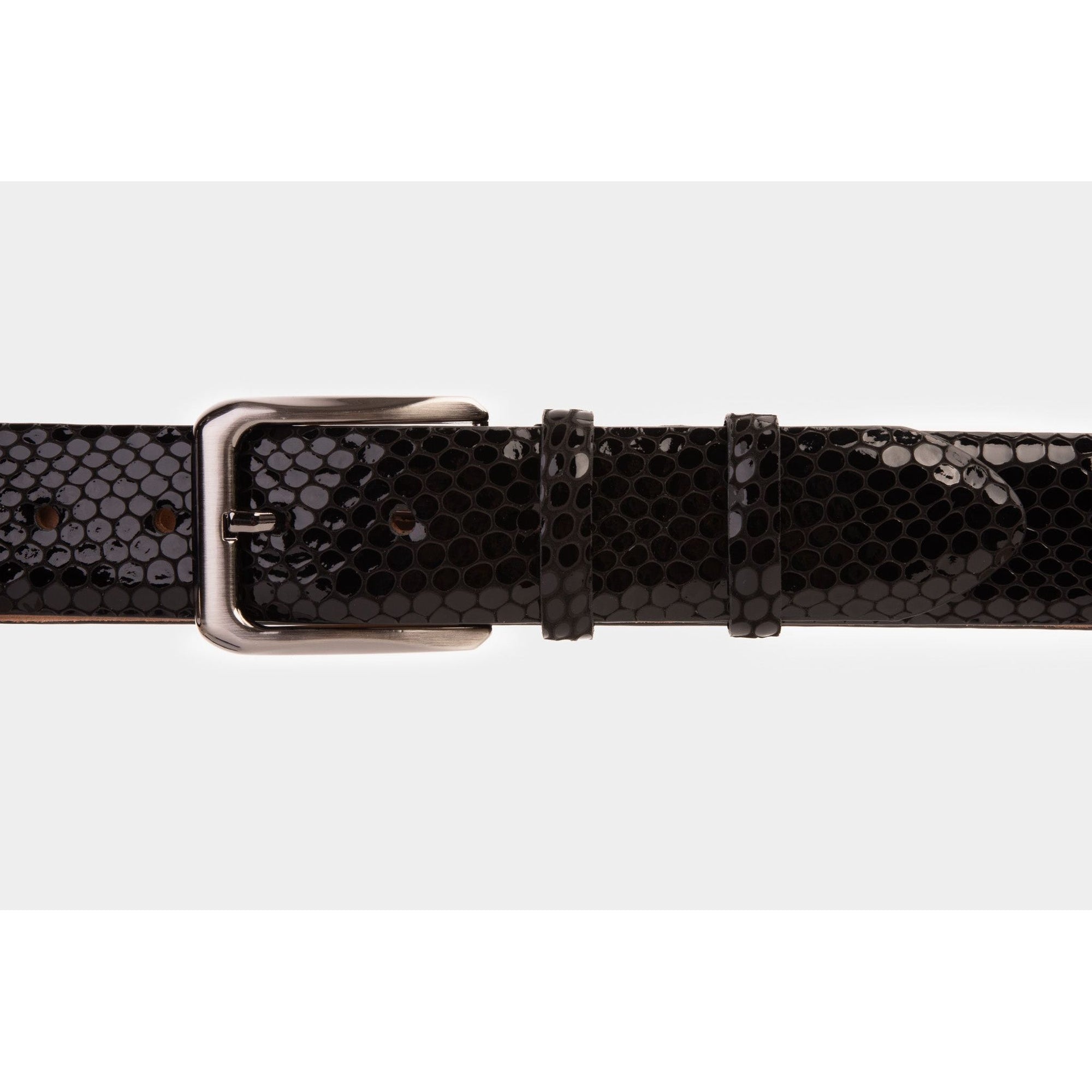 The King Black Leather Belt